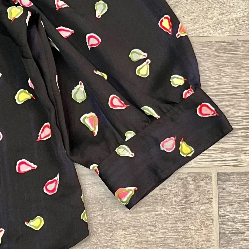 Nwt Nic + Zoe Party Pears Button-Front Top (1x) — image 5 of 8